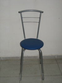 Тръбен стол с нетапицирана облегалка